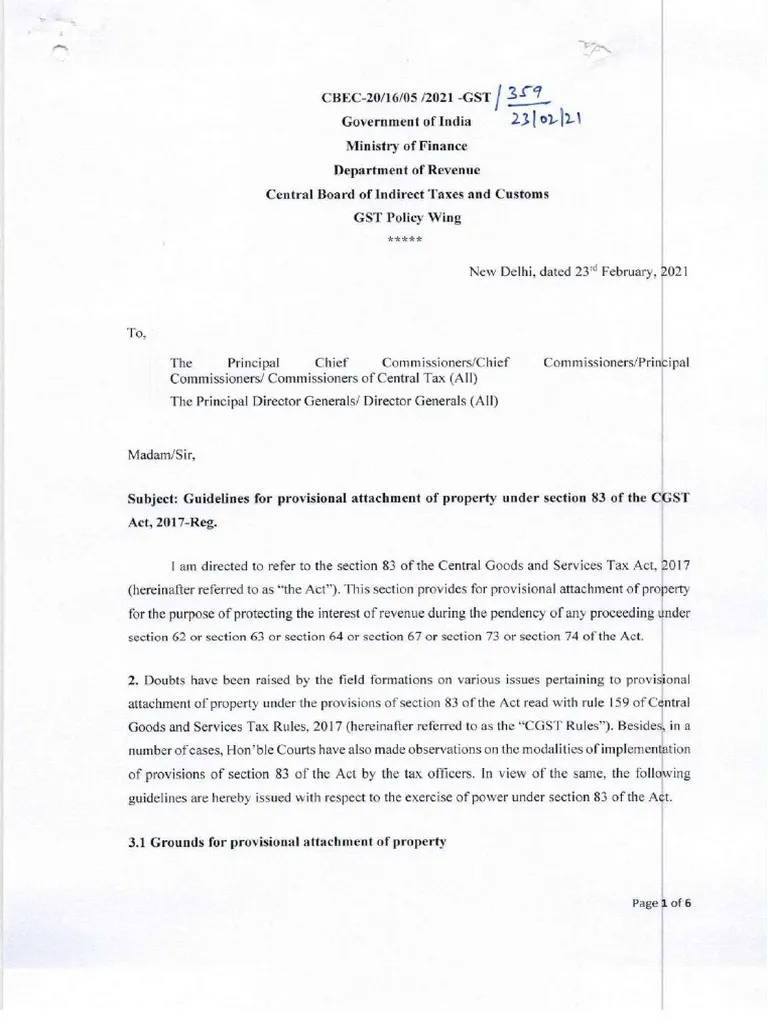 CBIC Guidelines Document