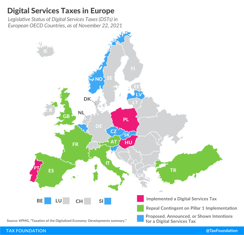 Zuckerberg Secretly Lobbied Trump on Digital Service Taxes Before EU Showdown, Report Claims 4 Digital Services Taxes in Europe (2019 Announced, Proposed, and Implemented)