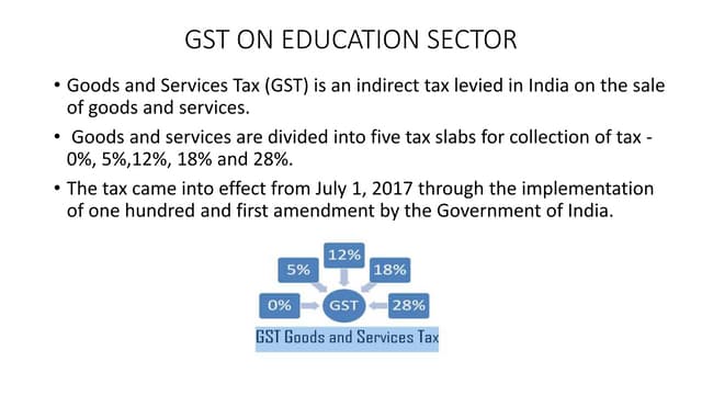 GST on Education Sector