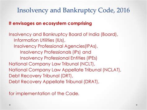 SBI Takes Action: NCLT Admits Application for CIRP Over Rs. 25.75 Cr Financial Assistance 3 Insolvency and Bankruptcy Code