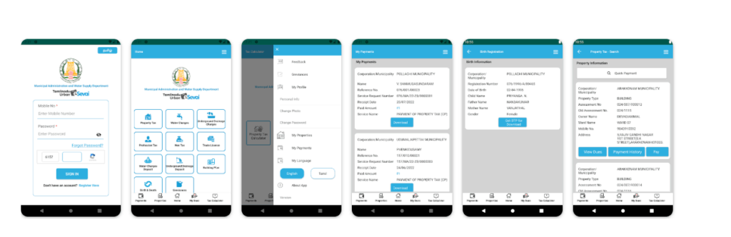 Madurai Property Tax portal
