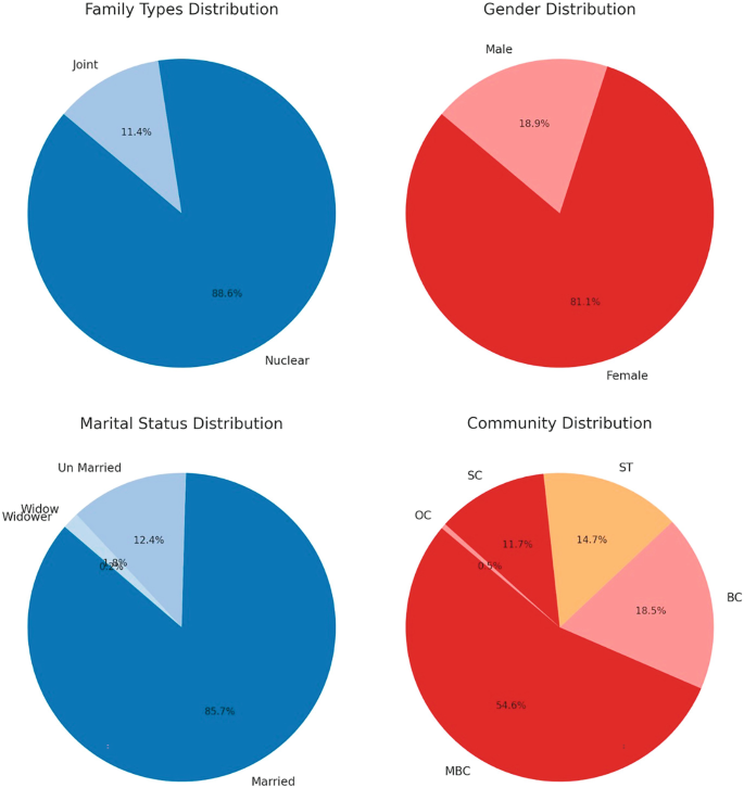 Pie Charts of PDS Benefits Across Different Demographics