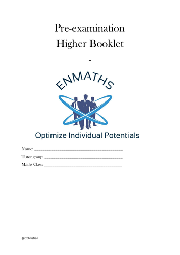 Pre Examination Booklet