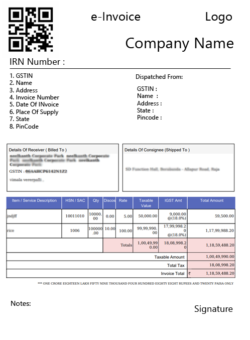 e invoice