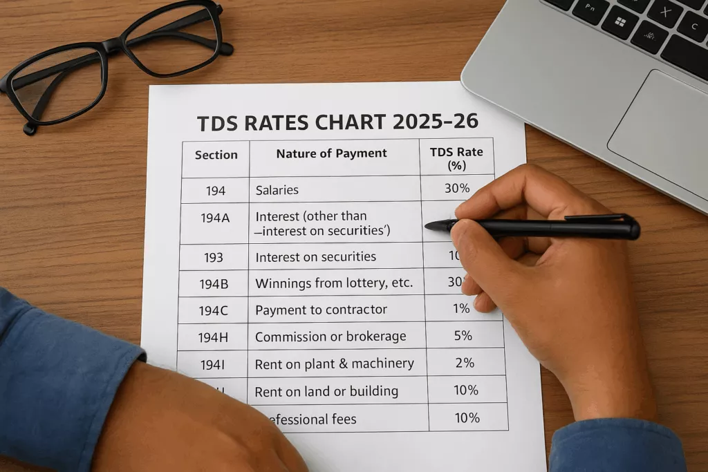 India to Simplify Its Mammoth Income Tax Act in Just Six Months 2 TDS Rates Chart