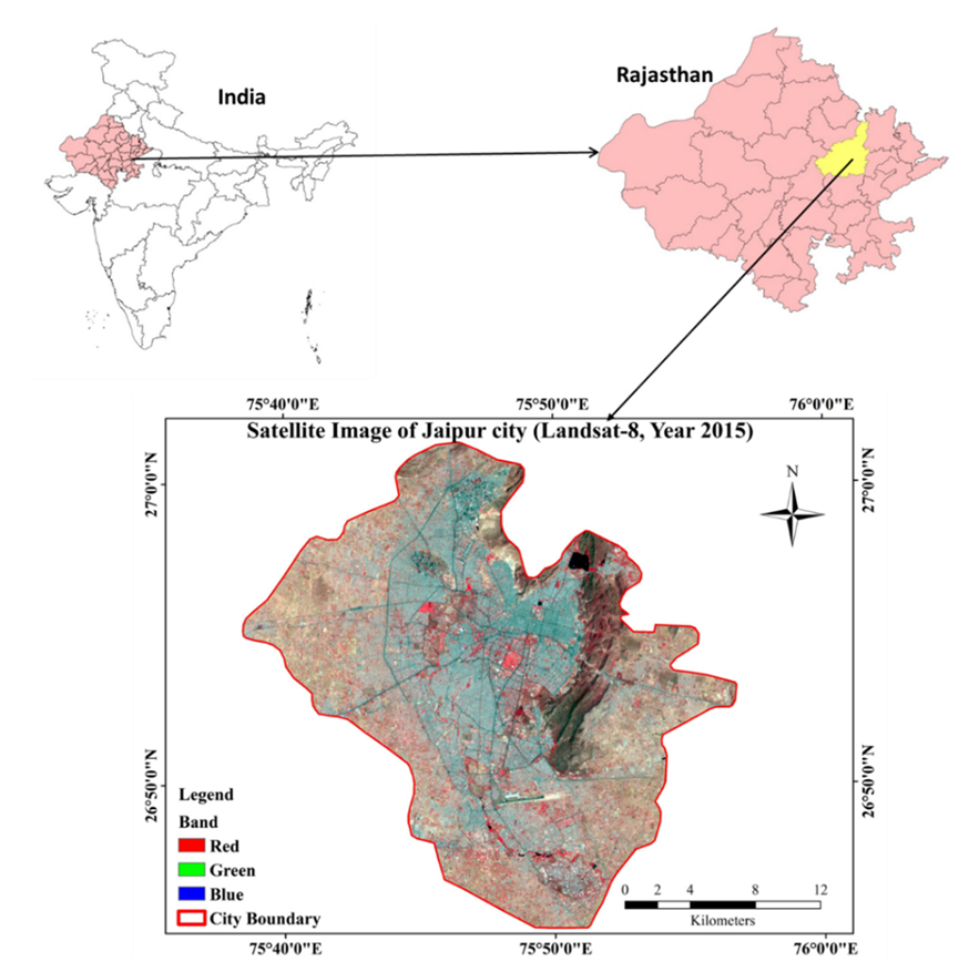 ₹150 Crore Jaipur Land Scam: ED Recovers Crores in Jewellery During Raids 2 satellite image of Jaipur